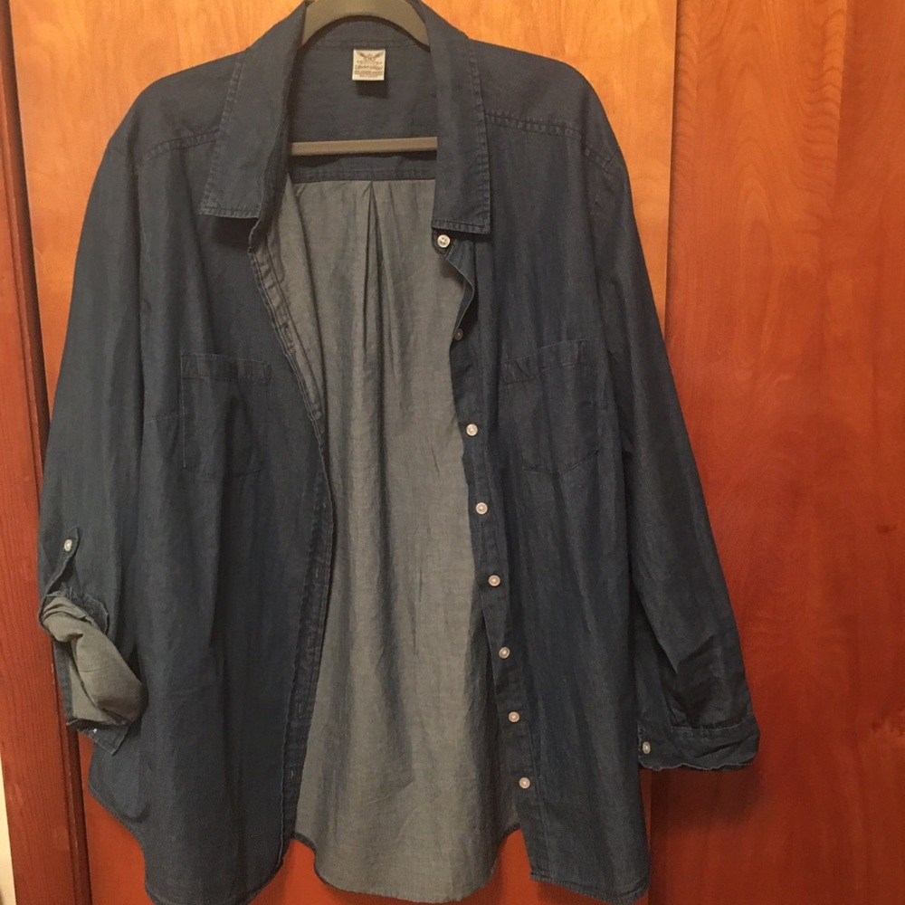 Stretchy denim top